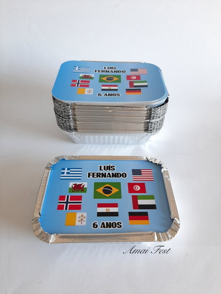 Marmitinhas - Bandeiras/ Países do Mundo