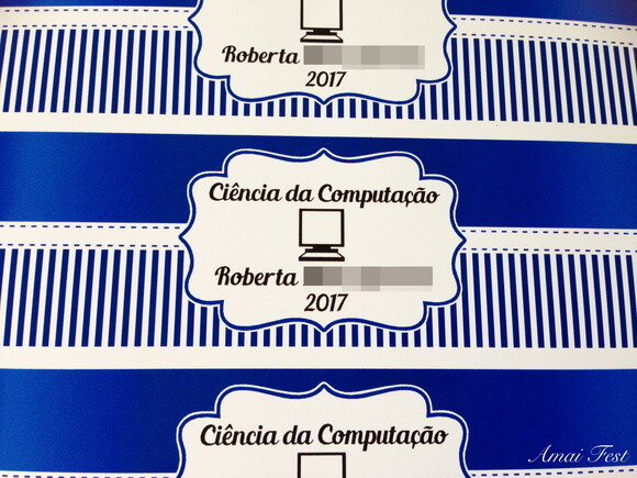 Rótulo Personalizado para Garrafinha
