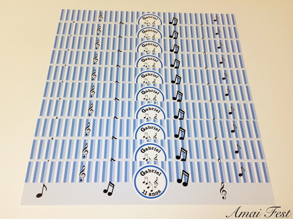 Rótulos Notas Musicais