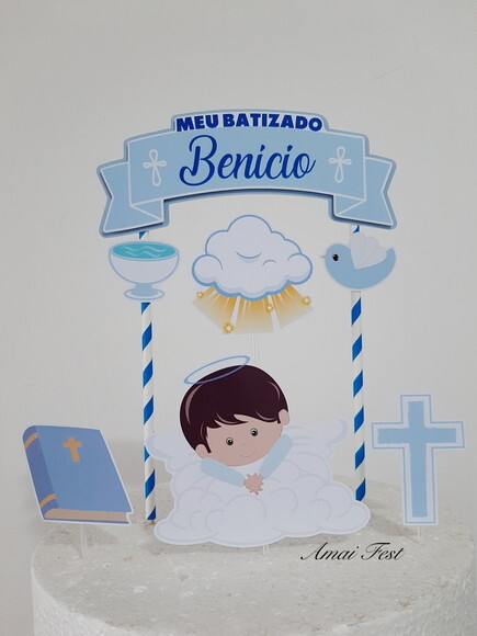 Topo de Bolo - Batizado