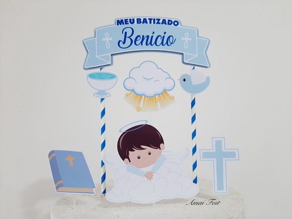 Topo de Bolo - Batizado