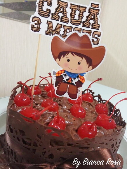Topo de Bolo - Cowboy