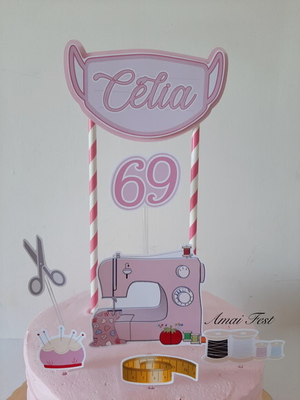 Topo de Bolo - Costura