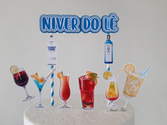 Topo de Bolo - Drinks