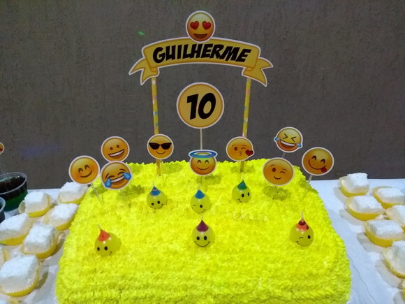 Topo de Bolo - Emojis