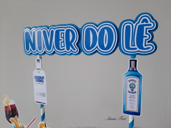 Topo de Bolo - Drinks