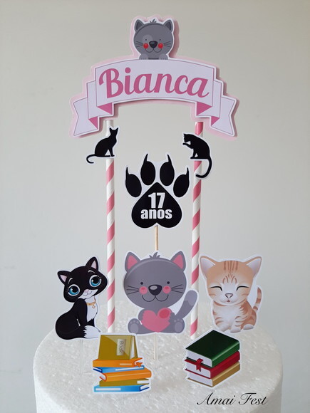 Topo de Bolo - Gatinhos