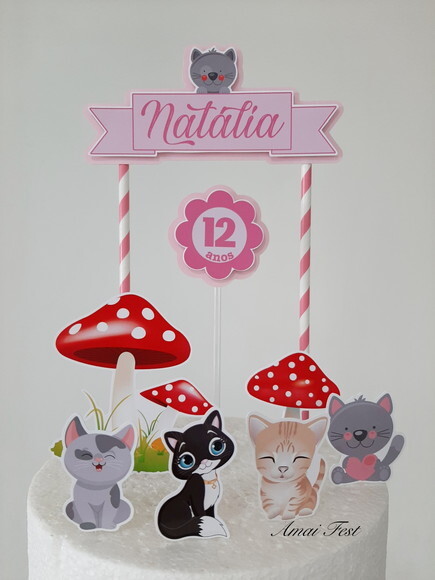 Topo de Bolo - Gatinhos