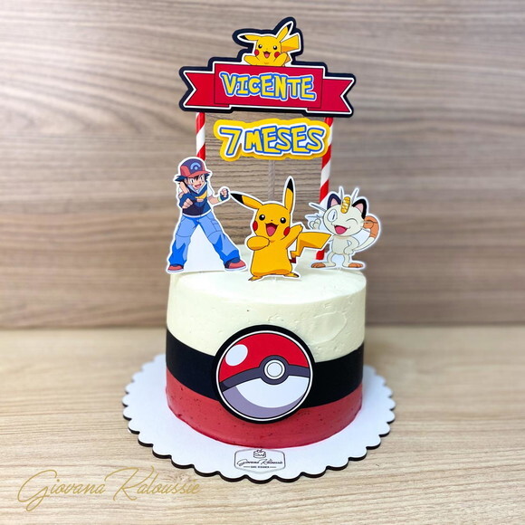 Topo de Bolo - Pokemon