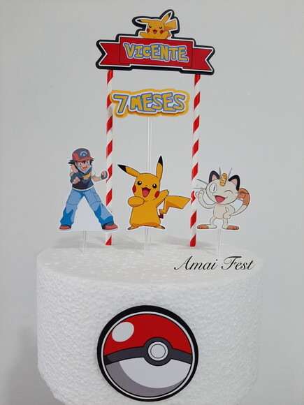 Topo de Bolo - Pokemon