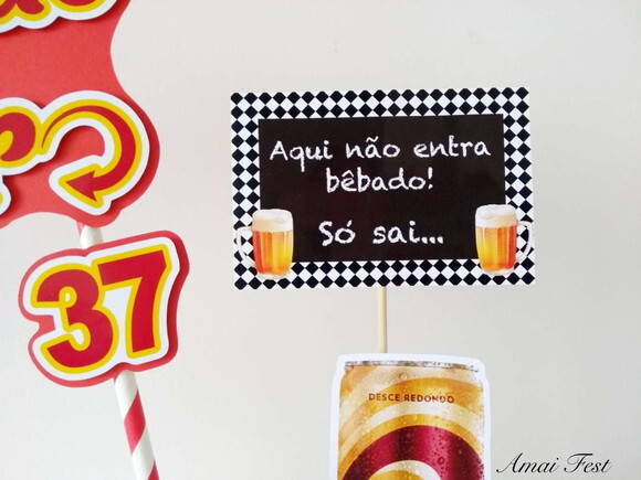 Topo de Bolo - Tema Boteco