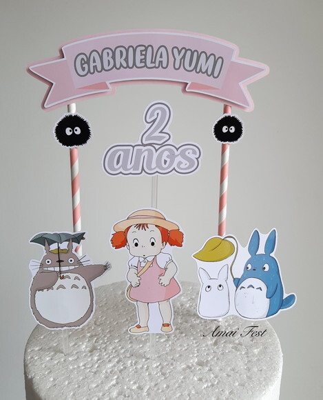 Topo de Bolo - Totoro