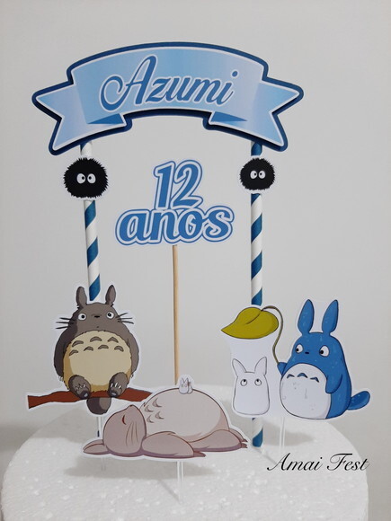 Topo de Bolo - Totoro