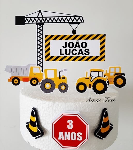 Topo de Bolo - Trator