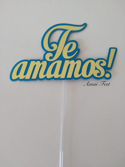 Topo de Bolo com Lamicote Dourado