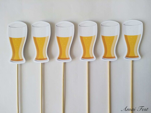 Topper para Cento de Mesa - Cerveja