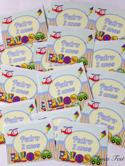 20 Adesivos 10 x 7 cm - Brinquedos Antigos