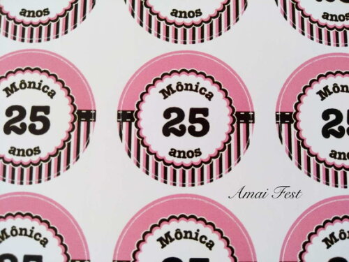 35 Adesivos Personalizados com Nome e Idade