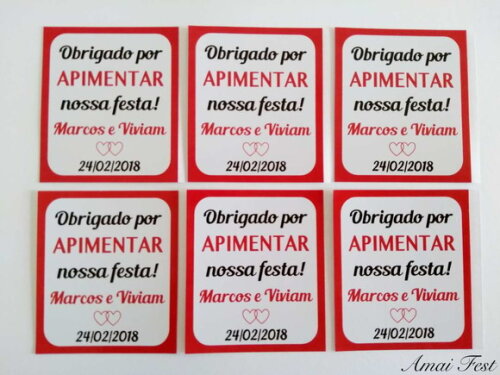 35 Rótulos para Pimenta