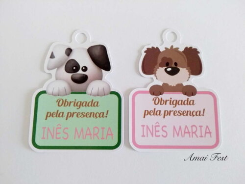 50 Tags - Cachorrinhos