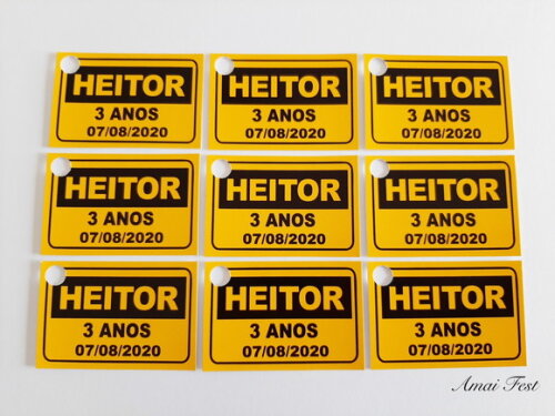 50 Tags - Placa de Sinalização