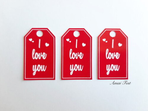 50 Tags para Lembrancinhas - I Love You