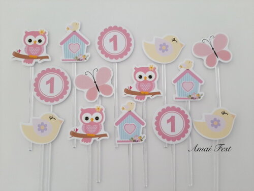 50 Toppers - Tema Jardim Encantado