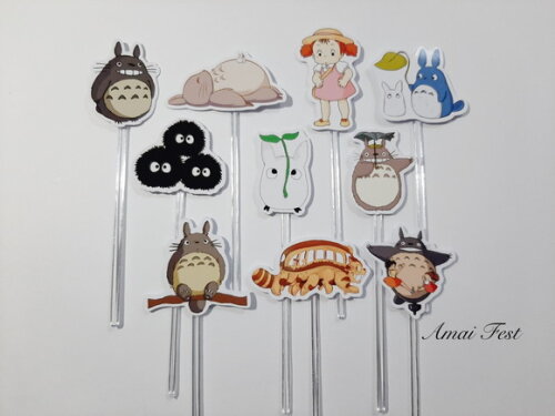 50 Toppers para Docinhos - Totoro
