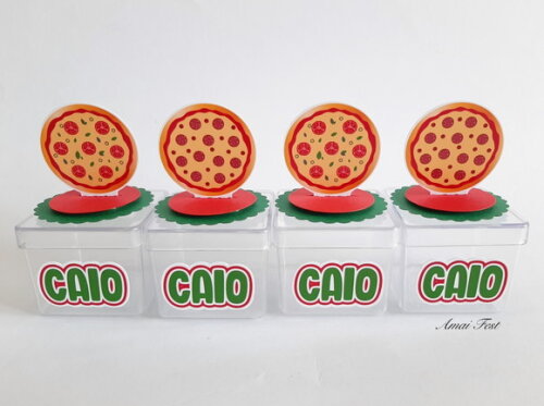 Caixa Acrílica 3d - Pizza