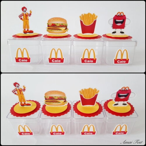 Caixinha Acrílica 3d - Mc Donalds