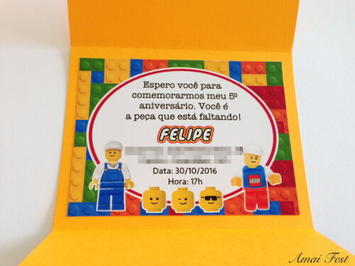 Convite Lego
