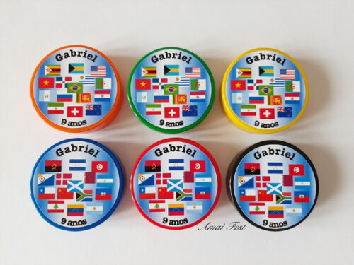 Latinhas - Bandeiras de Países Diversos