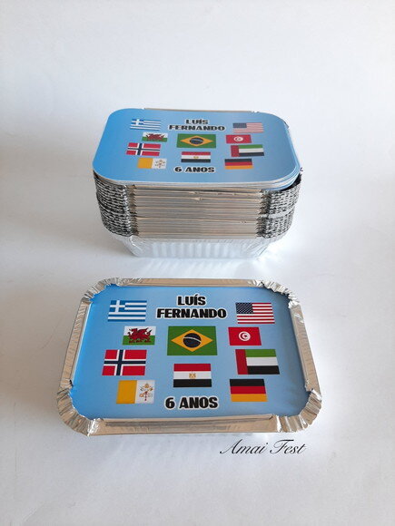 Marmitinhas - Bandeiras/ Países do Mundo
