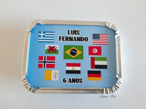 Marmitinhas - Bandeiras/ Países do Mundo
