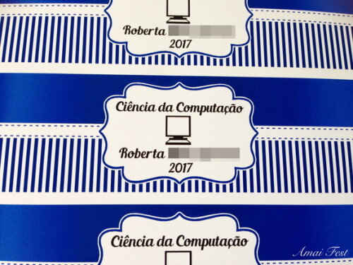 Rótulo Personalizado para Garrafinha