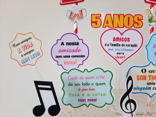 Topo de Bolo - Amigos