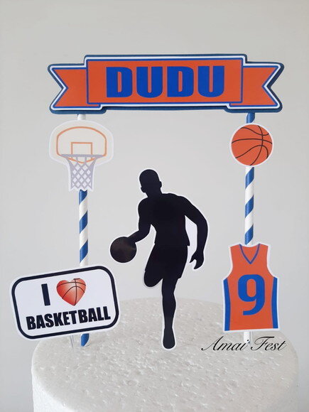 Topo de Bolo - Basquete