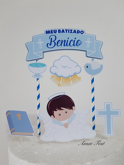 Topo de Bolo - Batizado