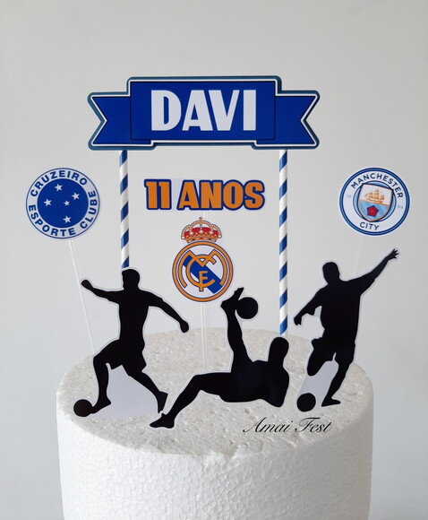 Topo de Bolo - Futebol