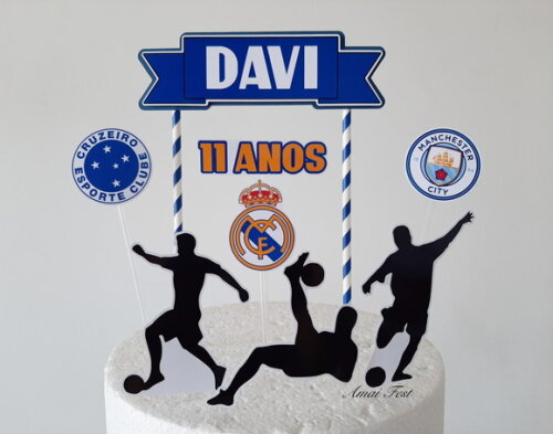 Topo de Bolo - Futebol