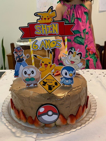 Topo de Bolo - Pokemon