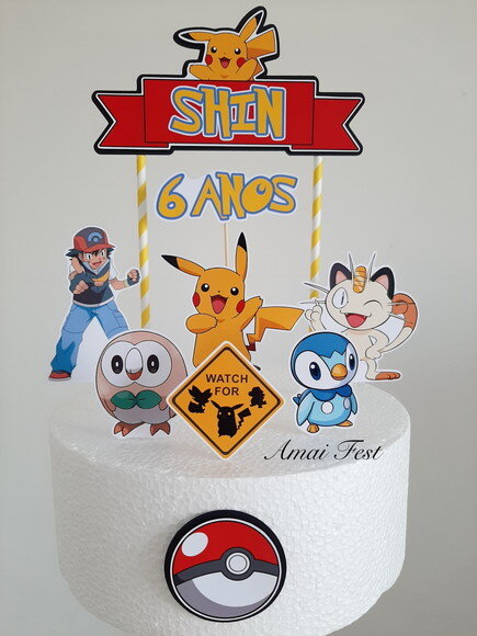 Topo de Bolo - Pokemon