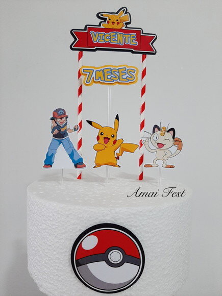 Topo de Bolo - Pokemon
