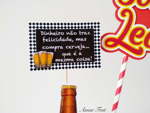 Topo de Bolo - Tema Boteco