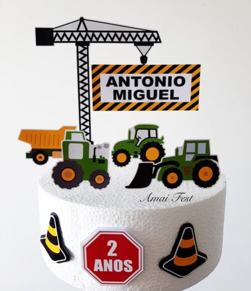 Topo de Bolo - Trator