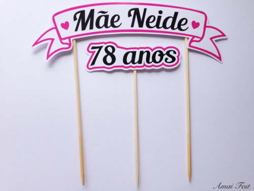 Topo de Bolo Personalizado