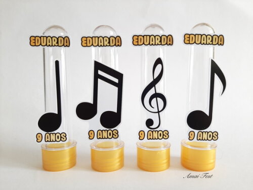 Tubetes - Notas Musicais