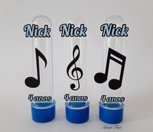 Tubetes - Notas Musicais