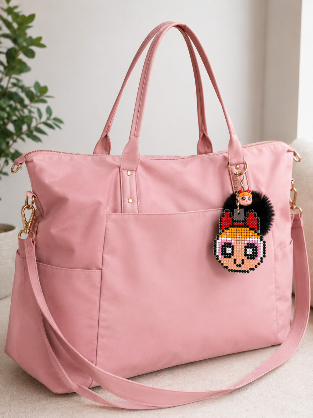 Chaveiro Pompom Florzinha - Meninas Superpoderosas