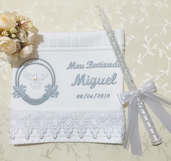 Kit de Batizado Vela Decorada